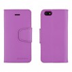 Mercury Goospery Sonata Diary Wallet Case for iPhone 5/5S/SE - Purple