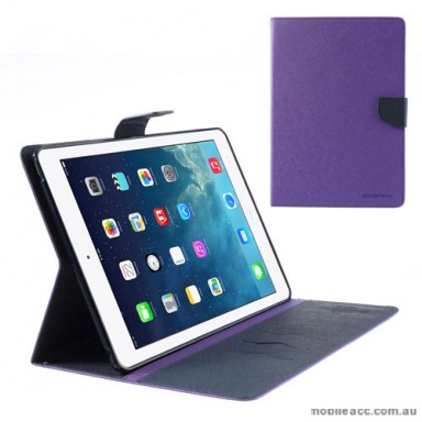  Mercury Goospery Fancy Diary Case for iPad Mini / iPad Mini 2 - Purple