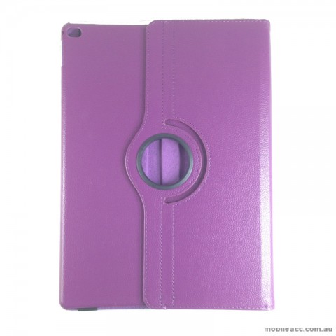 360 Degree Rotating Case for Apple iPad Pro 9.7 inch Purple + SP