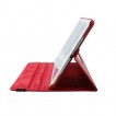 360 Degree Rotary Flip Case for iPad Air - Red