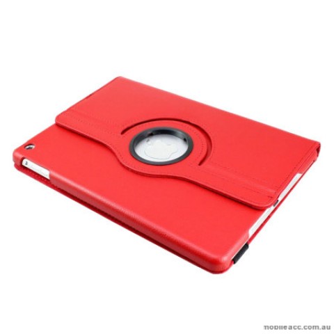 360 Degree Rotary Flip Case for iPad Air - Red