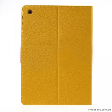 Mercury Goospery Fancy Diary Case for Apple iPad Air - Yellow