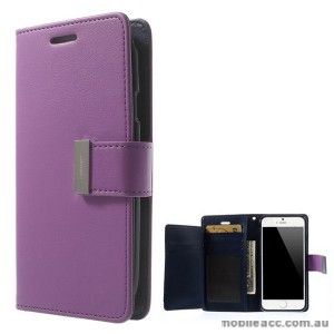 Korean Mercury Rich Diary Wallet Case for iPhone 6/6S - Purple