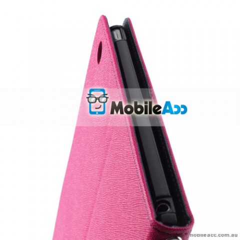 Korean Mercury Fancy Diary Case for iPad Air 2 - Hot Pink