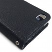 Synthetic Leather Wallet Case for Blackberry Z30 - Black/White
