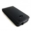 Synthetic Leather Flip Case for HTC One M7 - Black X2