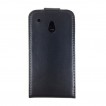 Synthetic Leather Flip Case for HTC One mini M4 - Black