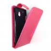 Synthetic Leather Flip Case for HTC One mini M4 - Hot Pink