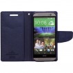 Mercury Goospery Fancy Diary Wallet Case for HTC One M8 - Purple