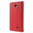 Korean Mercury Fancy Diary Wallet Case for HTC Desire 310 - Red