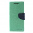 Korean Mercury Fancy Diary Wallet Case for HTC One M9 - Green