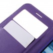 Korean Roar Wallet Case Cover for HTC One M9 - Purple