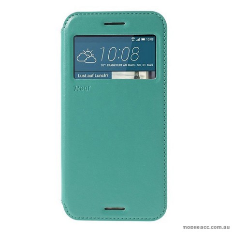 Korean Roar Wallet Case Cover for HTC One M9 - Aqua