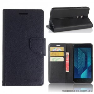 Mooncase Stand Wallet Case For HTC One X10 Black