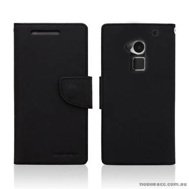 Korean Mercury Wallet Case for HTC One Max - Black