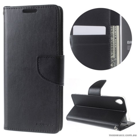 Mercury Goospery Bravo Diary Wallet Case For Oppo R9 Plus - Black
