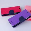 Korean Mercury Fancy Dairy Wallet Case For Oppo F1S - Purple