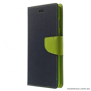 Korean Mercury Fancy Diary Wallet Case For Oppo R11 - Navy