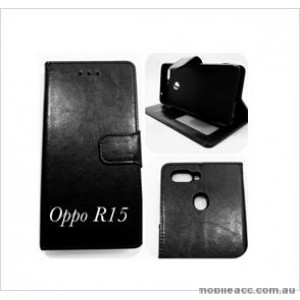 Wallet Case For oppo  R15 BLK