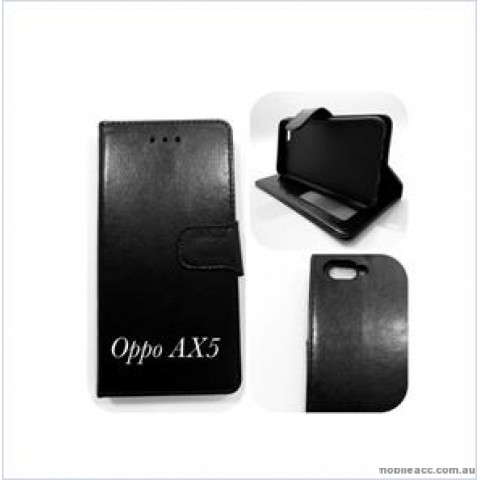 Wallet Case For oppo  AX5/A3 BLK