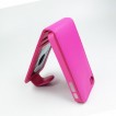 Synthetic Leather Flip Case with Card Holders for iPhone 4S / 4 - Pink