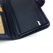 Synthetic Leather Wallet Case Cover for Huawei Ascend P2 - Black