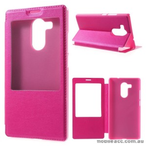 Flip Cover Case for Huawei Mate 8 Hot Pink