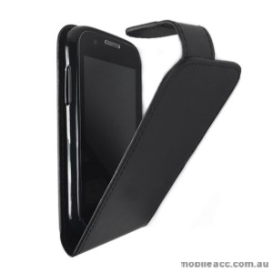 Telstra Evolution T80 Synthetic Leather Flip Case - Black