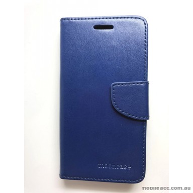 Mooncase Stand Wallet Case For Telstra ZTE Tough Max 2 T85 - Navy