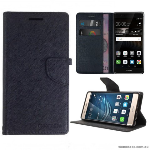 Mooncase Stand Wallet Case For Huawei P9 Black