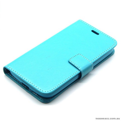Wallet Case Cover for Alcatel C7 Blue