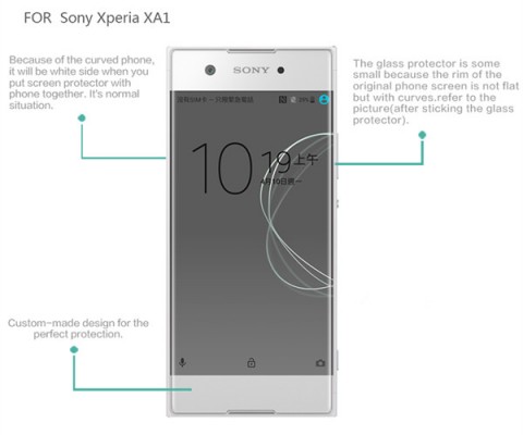 9H Premium Tempered Glass Screen Protector For Sony Xperia XA1
