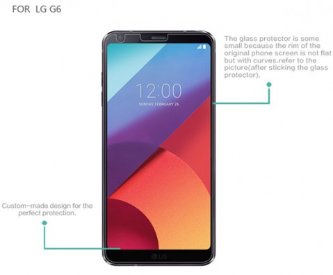 9H Premium Tempered Glass Screen Protector For LG G6