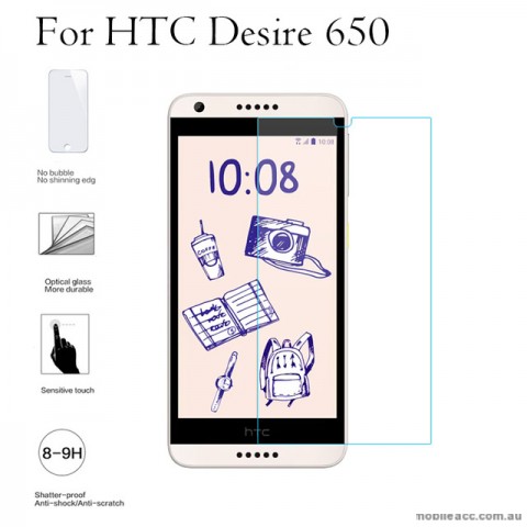 9H Premium Tempered Glass Screen Protector For HTC Desire 650