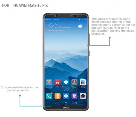 9H Premium Tempered Glass Screen Protector For Huawei Mate 10 Pro