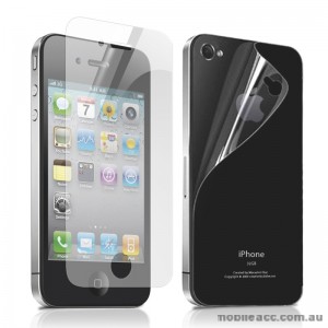 Front and Back Screen Protector for Apple iPhone 4 / 4S - Japan HD Matte