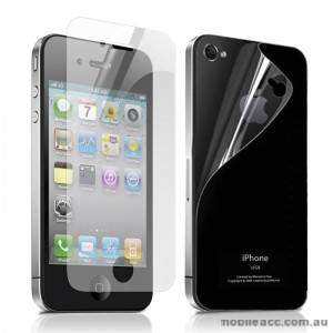 Front and Back Screen Protector for Apple iPhone 4 / 4S - Japan Anti Smear