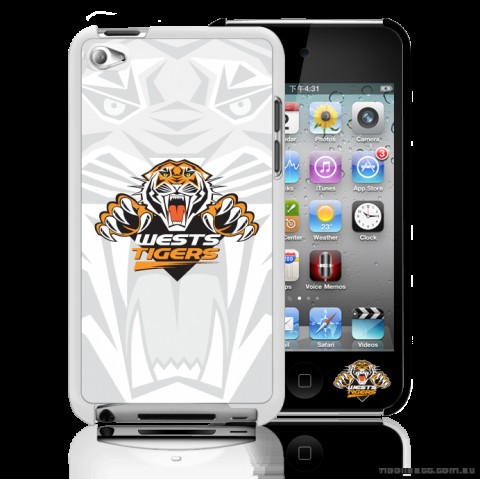NRL Licensed Wests Tigers Watermark Back Case for iPod Touch 4