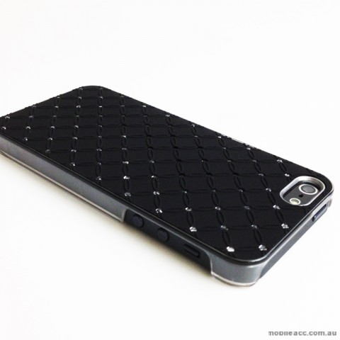 Star Diamond Back Case for Apple iPhone 5/5S/SE - Black