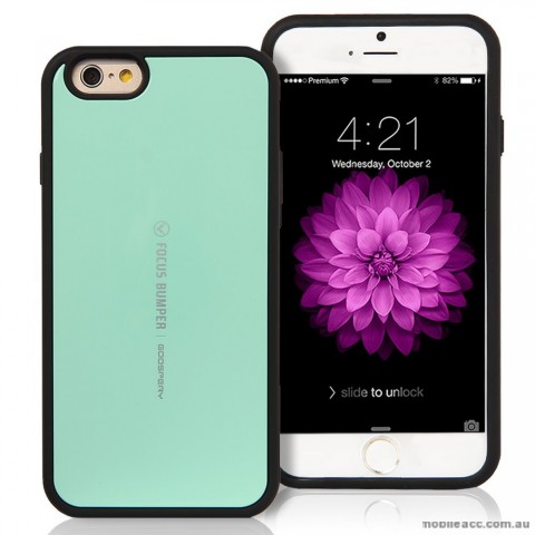 Mercury Focus Bumper Shock Absorption Back Case for iPhone 6/6S Mint