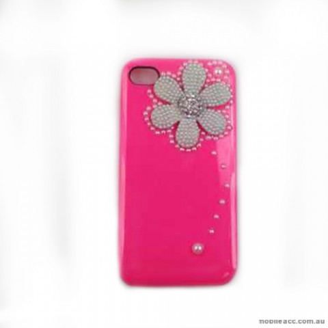 Back Pearl Flower Case Cover for Apple iPhone 4S / 4 
