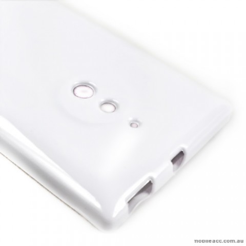 TPU Gel Case Cover for Nokia Lumia 830 - White