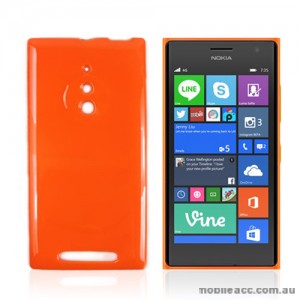 TPU Gel Case Cover for Nokia Lumia 830 - Orange