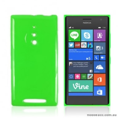 TPU Gel Case Cover for Nokia Lumia 830 - Green