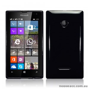 TPU Gel Case Cover for Microsoft Nokia Lumia 435 - Black