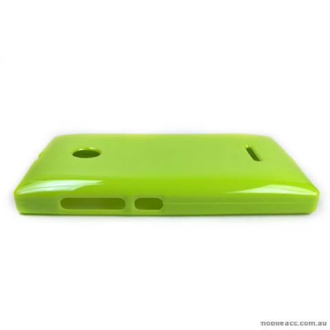 TPU Gel Case Cover for Microsoft Nokia Lumia 435 - Green
