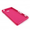 TPU Gel Case Cover for Sony Xperia M2 - Hot Pink