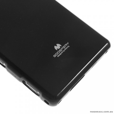 Mercury Pearl TPU Gel Case Cover for Sony Xperia M2 - Black