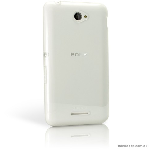 TPU Gel Case Cover for Sony Xperia E4 - White