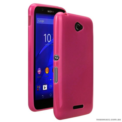 TPU Gel Case Cover for Sony Xperia E4 - Hot Pink